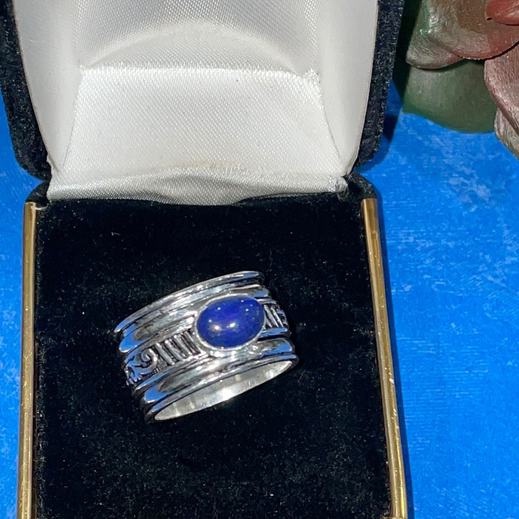 Lapis Spinner Ring